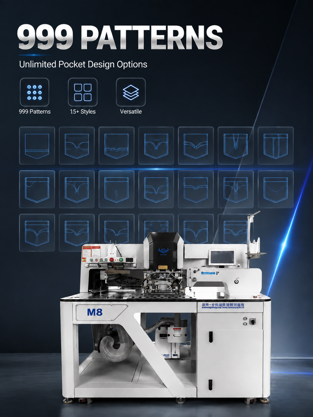 M8 Automatic Laser Pocket Machine with Adjustable Molds detail image 7