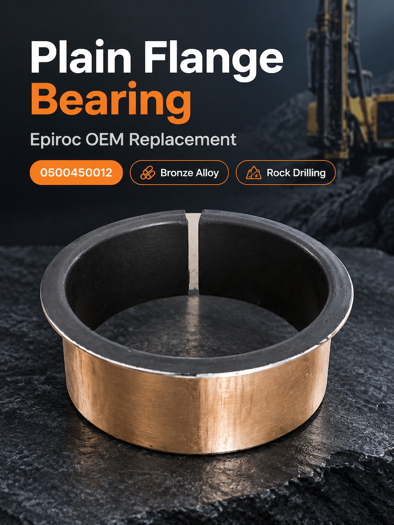 Epiroc 0500450012 Plain Flange Bearing for Boltec 235h & Boomer L2c ...