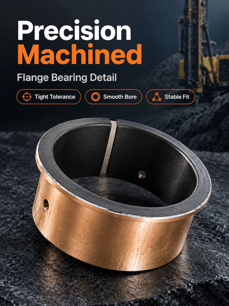 Epiroc 0500450012 Plain Flange Bearing for Boltec 235h & Boomer L2c ...