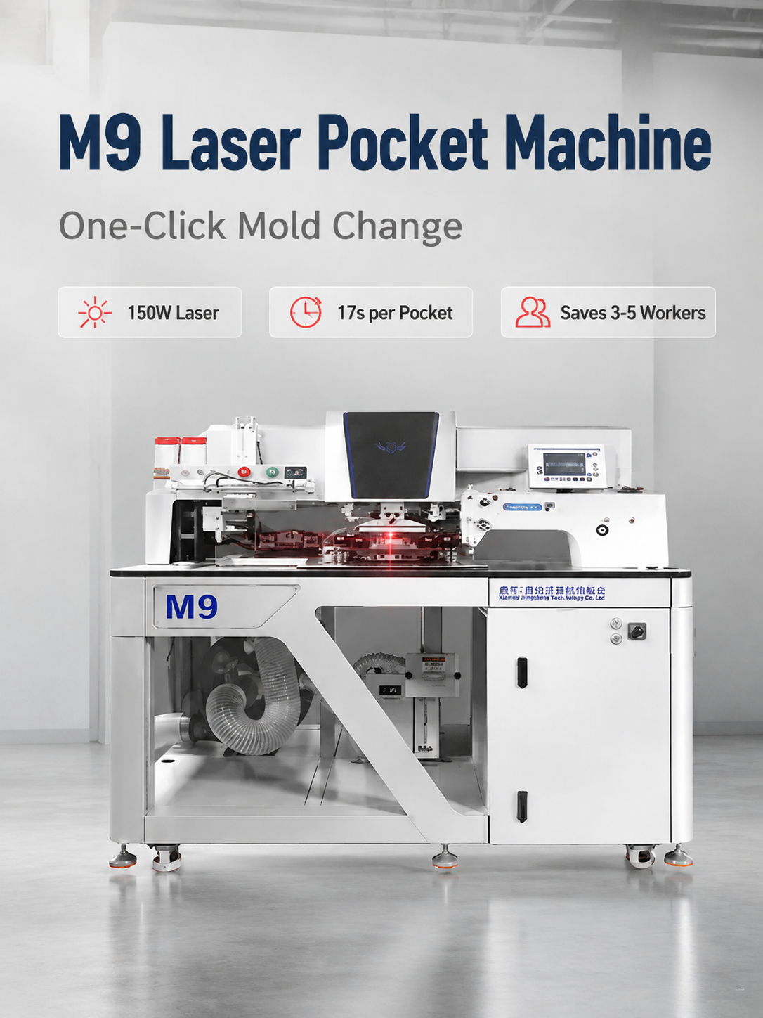 M9 One‑Click Electronic Mold Change Automatic Laser Pocket Machine detail image 1