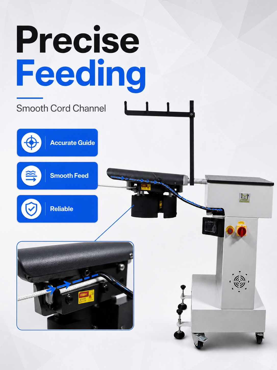 Automatic Intelligent Drawstring Threading Machine for Apparel detail image 4