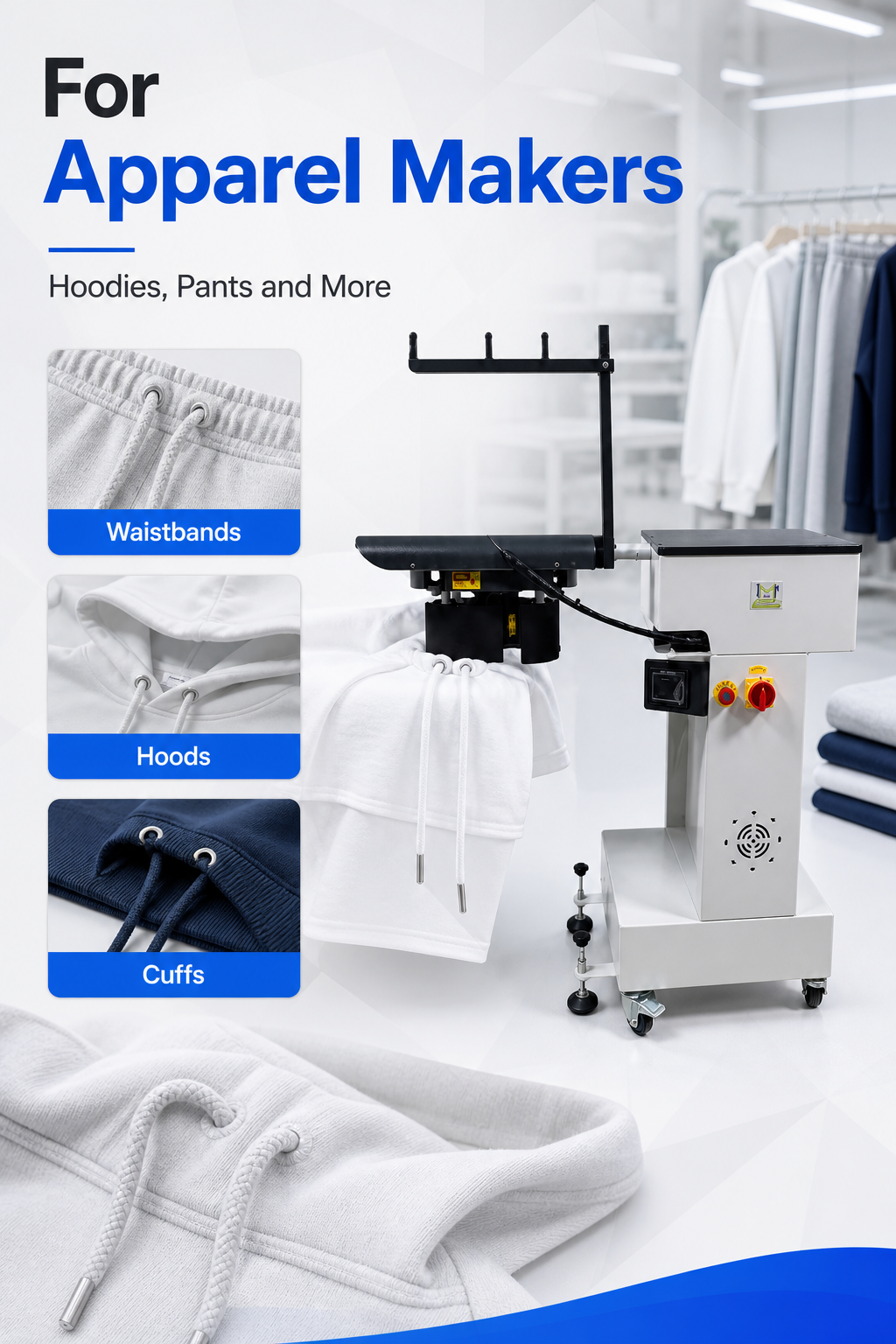 Automatic Intelligent Drawstring Threading Machine for Apparel detail image 6
