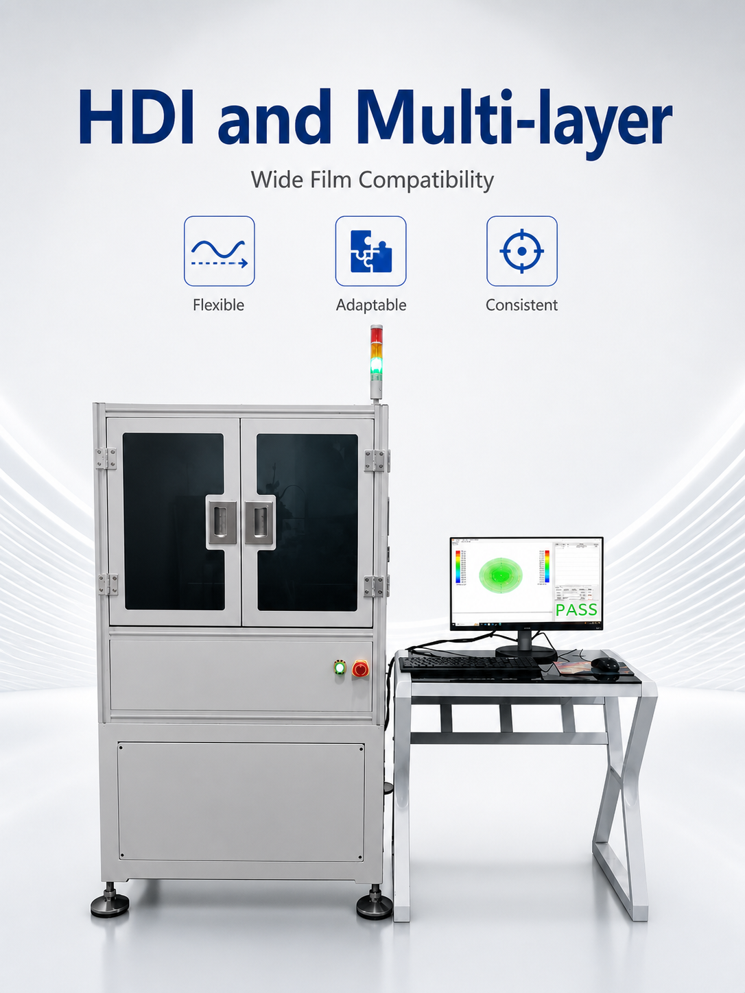 One-dimensional Film Shrinkage Measuring Machine For HDI & Multi-layer PCB detail image 7