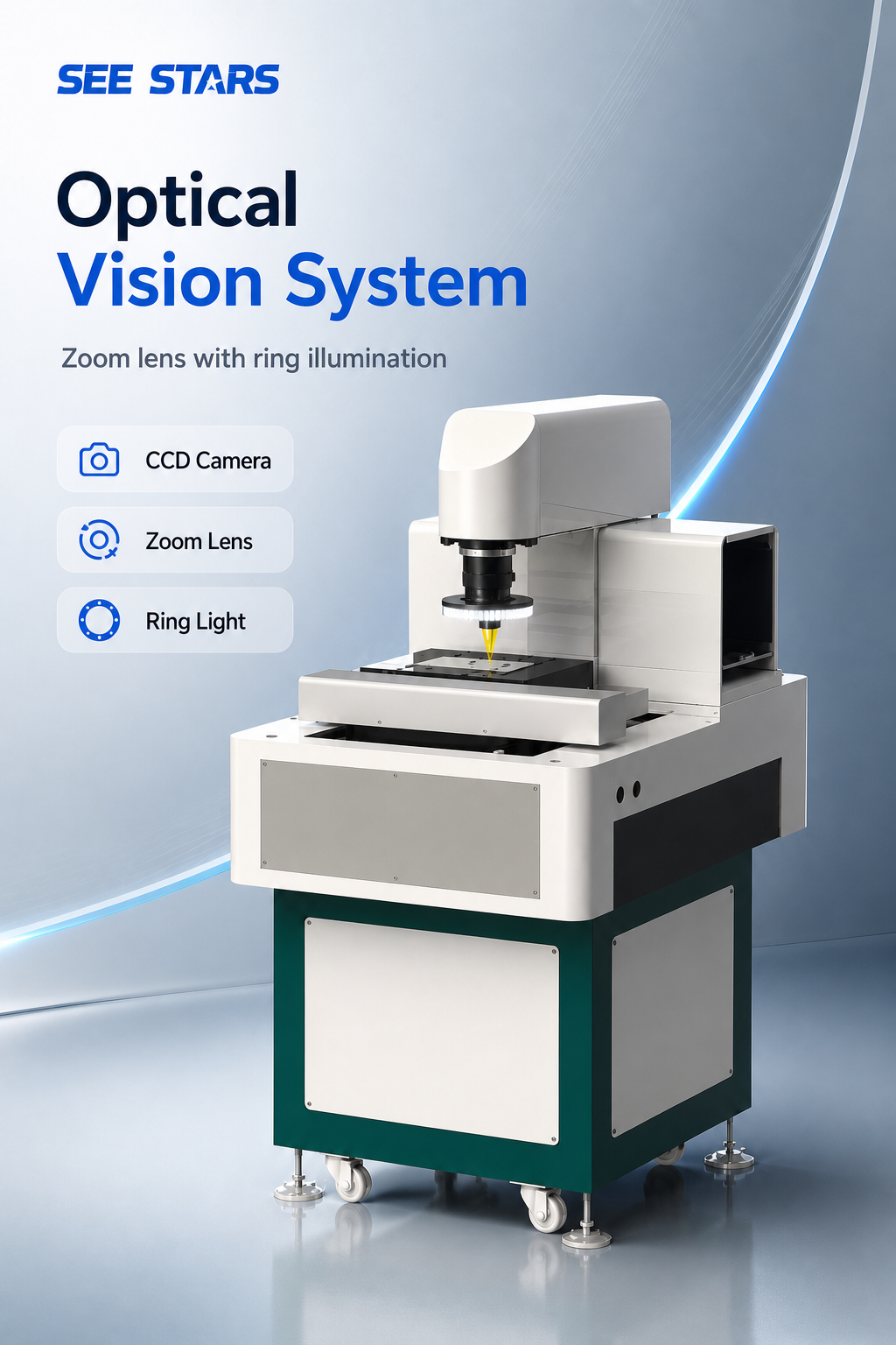 2D CNC Video Measuring Machine | Manual Semi-auto Gantry Vision Measuring Equipment SEE STARS detail image 4