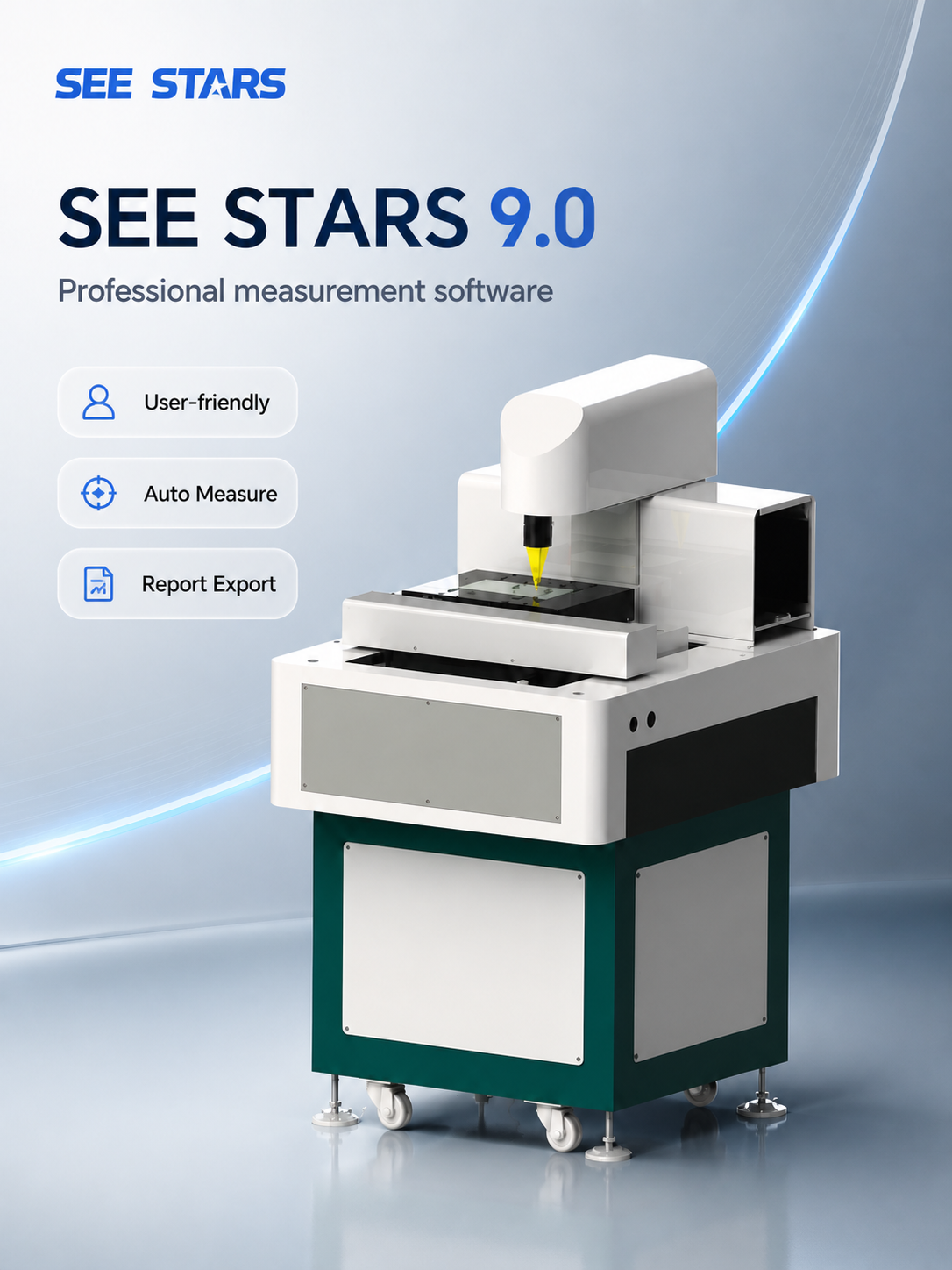 2D CNC Video Measuring Machine | Manual Semi-auto Gantry Vision Measuring Equipment SEE STARS detail image 5