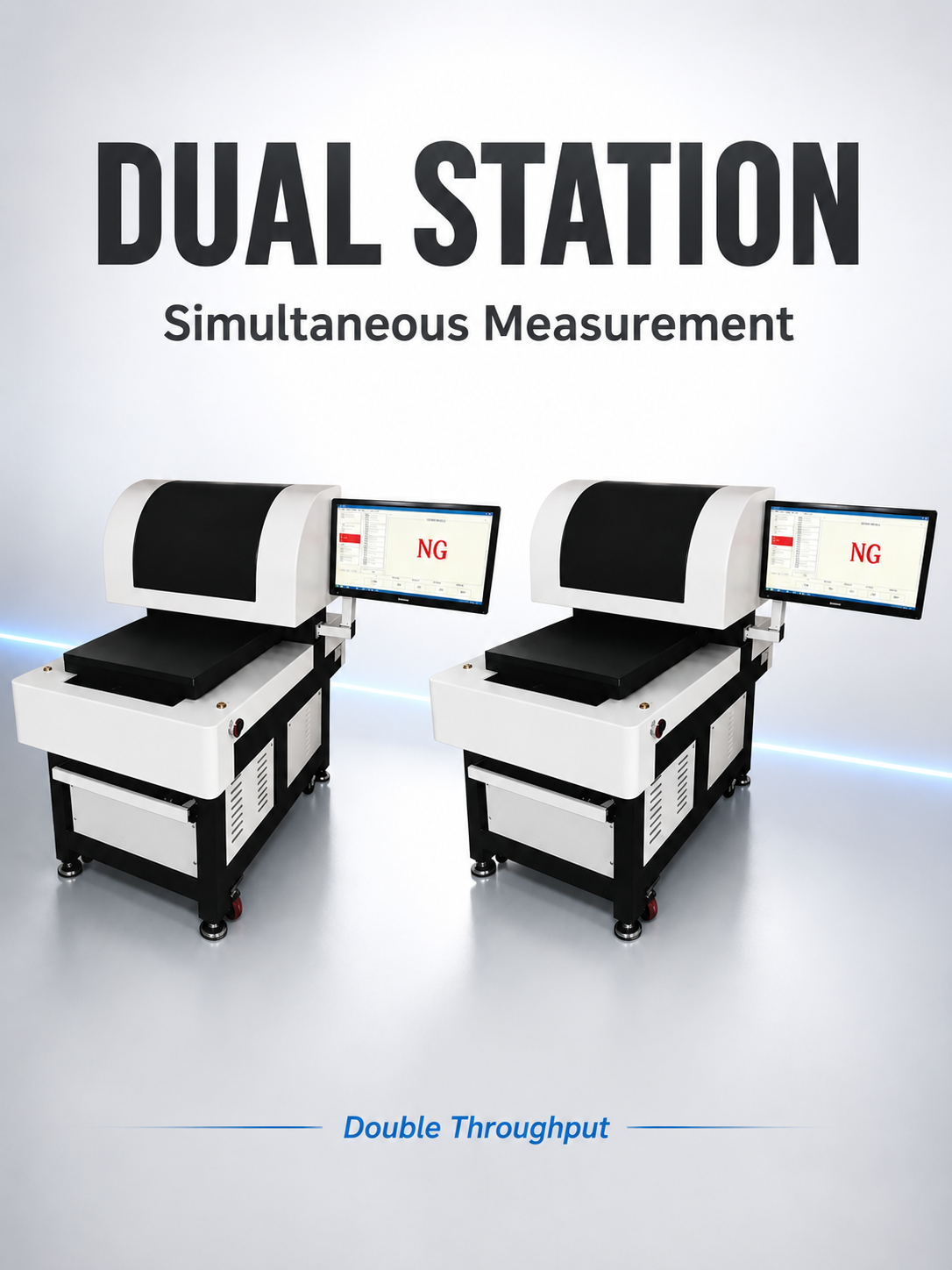 Dual Station Flatness Measuring Machine High Speed Laser Flatness Inspection Equipment detail image 2