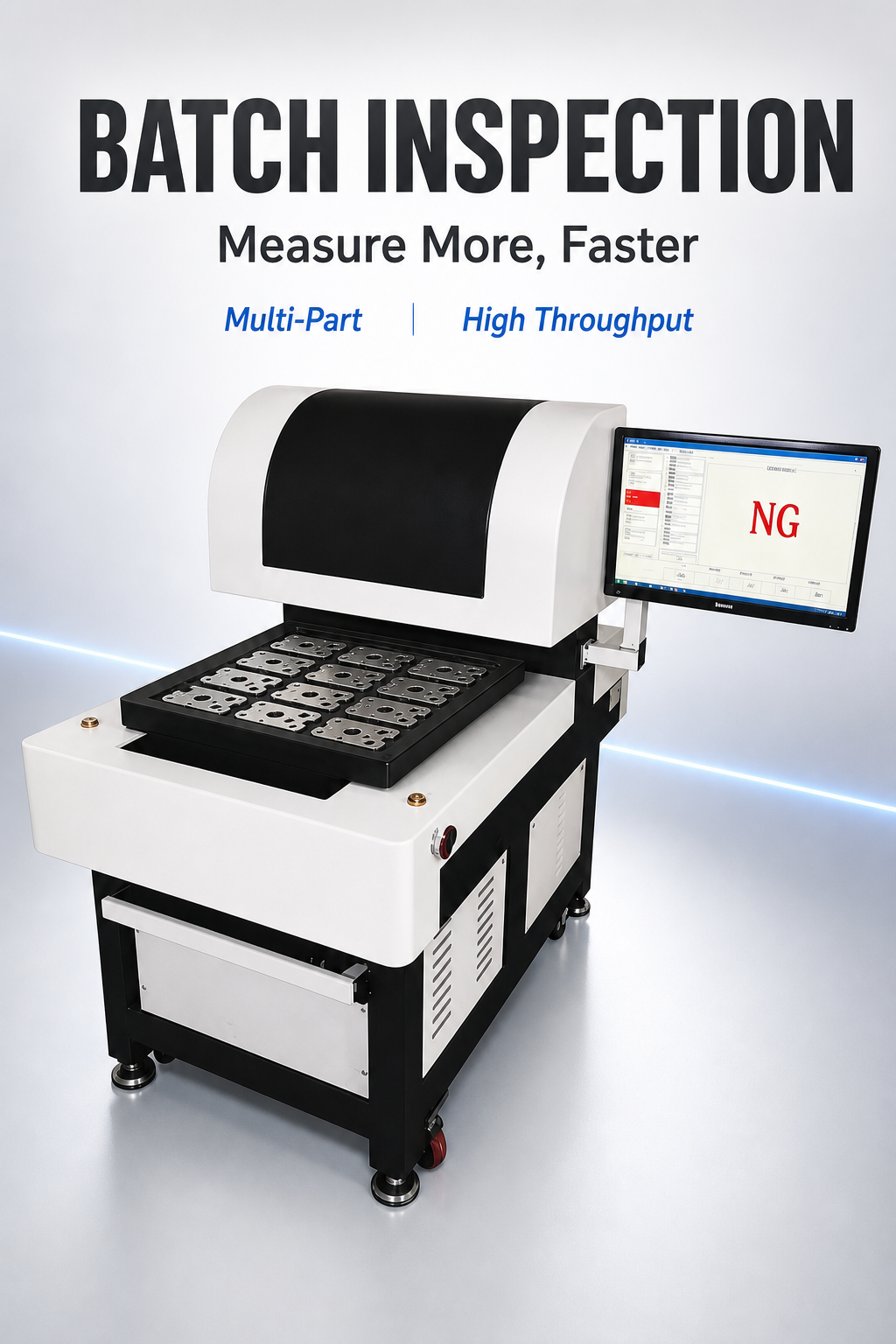 Dual Station Flatness Measuring Machine High Speed Laser Flatness Inspection Equipment detail image 7